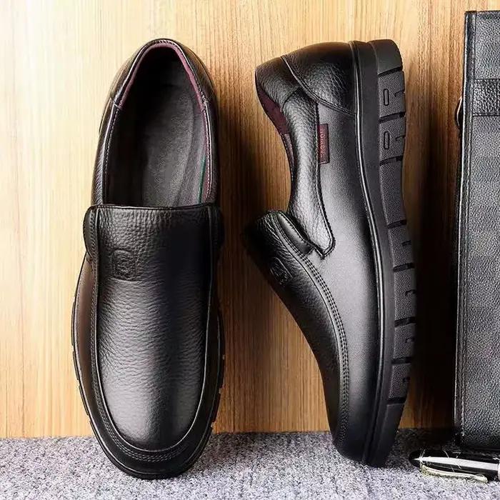 Chaussures en cuir véritable pour hommes