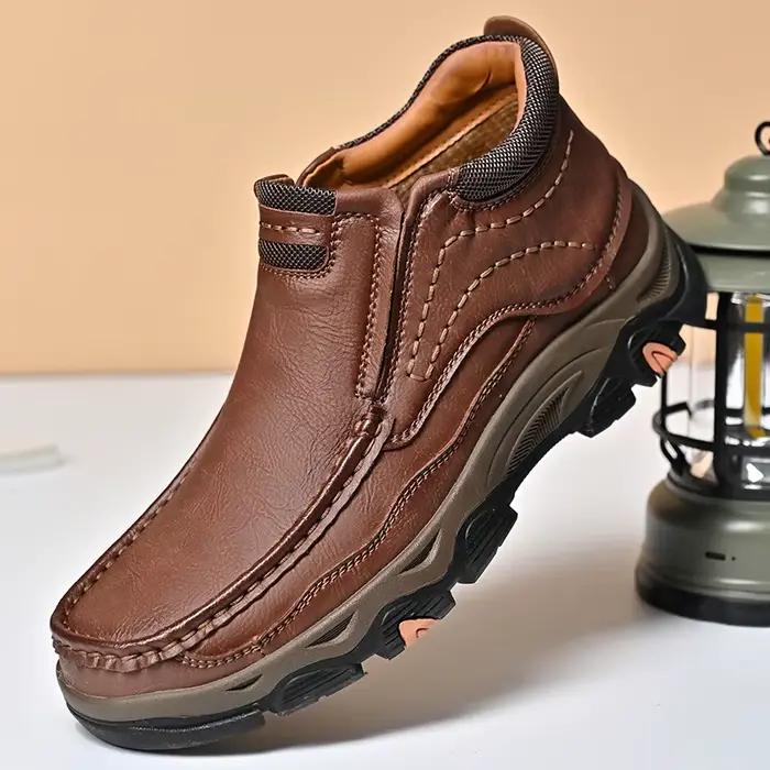 2025 baskets en cuir véritable pour hommes bottes décontracté