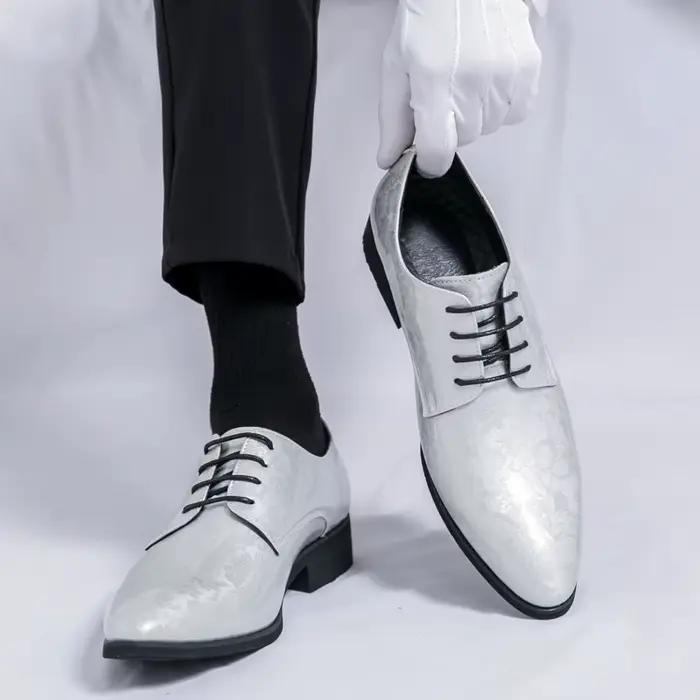 Mocassins en cuir coordonnants pour hommes