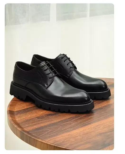 Chaussures habillées pour hommes fabriquées à la main en cuir bout pointu grande taille mariage de luxe Style européen chaussures haut de gamme qualité élégante