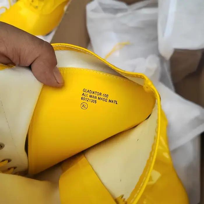 Bottes de lutte Hogan jaunes et noires