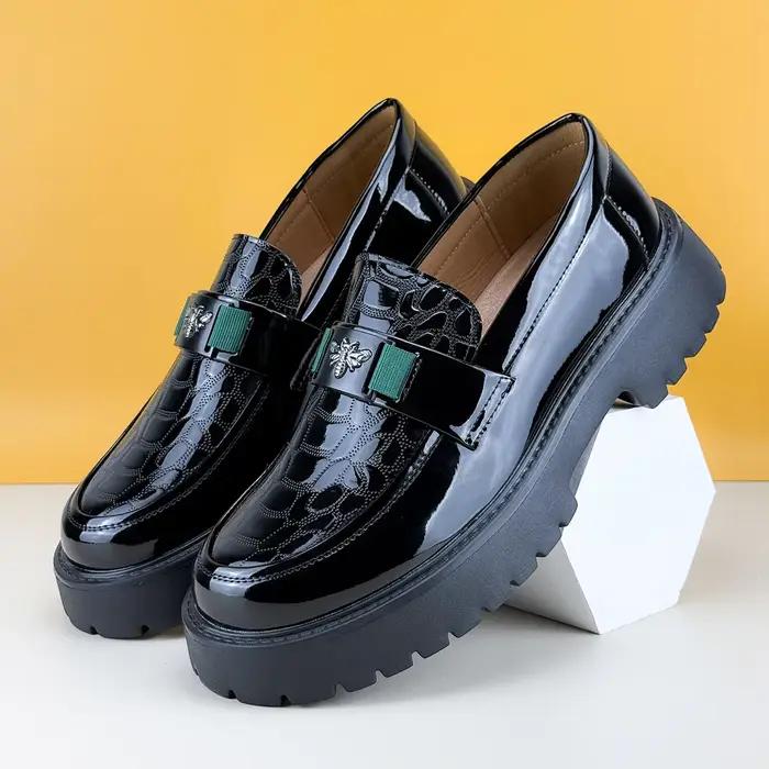 Hommes chaussures en cuir de luxe