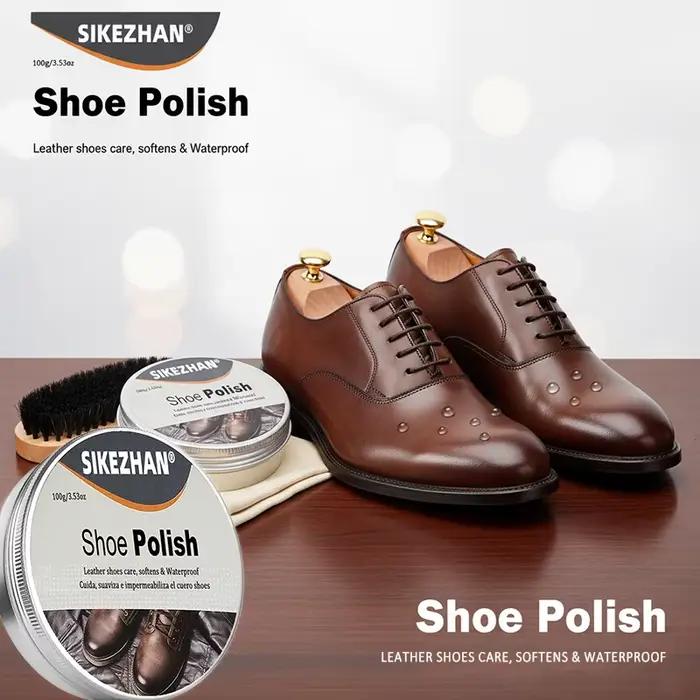 Crème de polissage professionnelle pour chaussures en cuir