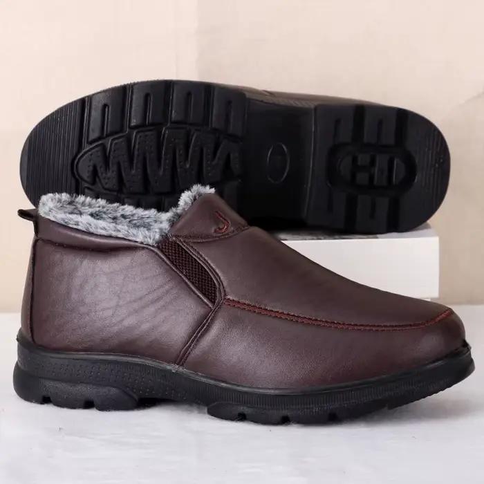Bottes hommes neige en plein air chaussures pour hommes bottes d'hiver pour hommes bottines de randonnée chaussures pour hommes imperméables chaussures de travail chaussures