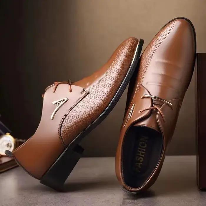 Chaussures affaires décontractées élégantes et résistantes à l'eau pour homme occasions bureau et carrière
