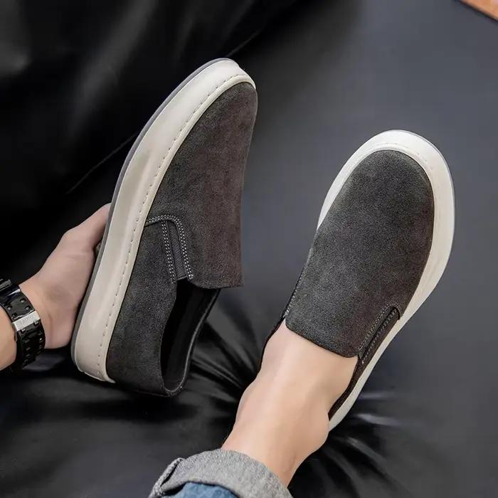 Mocassins de luxe de haute qualité pour hommes, marque de mode, chaussures de conduite décontractées, antidérapantes, légères et respirantes, chaussures de conduite à plateforme