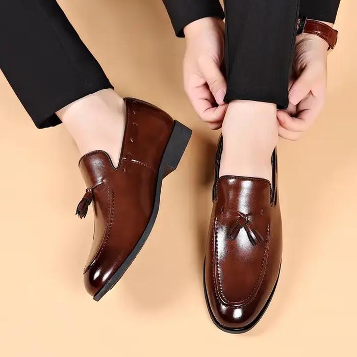Chaussures habillées pour hommes nouvelle chaussure de mode en cuir Pu