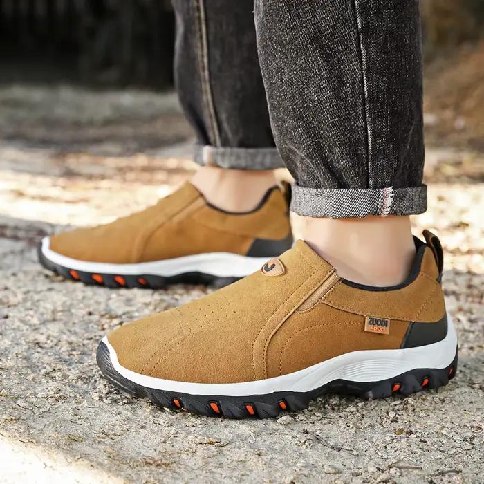 Chaussures de sport décontractées en cuir PU pour hommes, chaussures de voyage d'alpinisme, légères et confortables, de marche, nouvelle collection