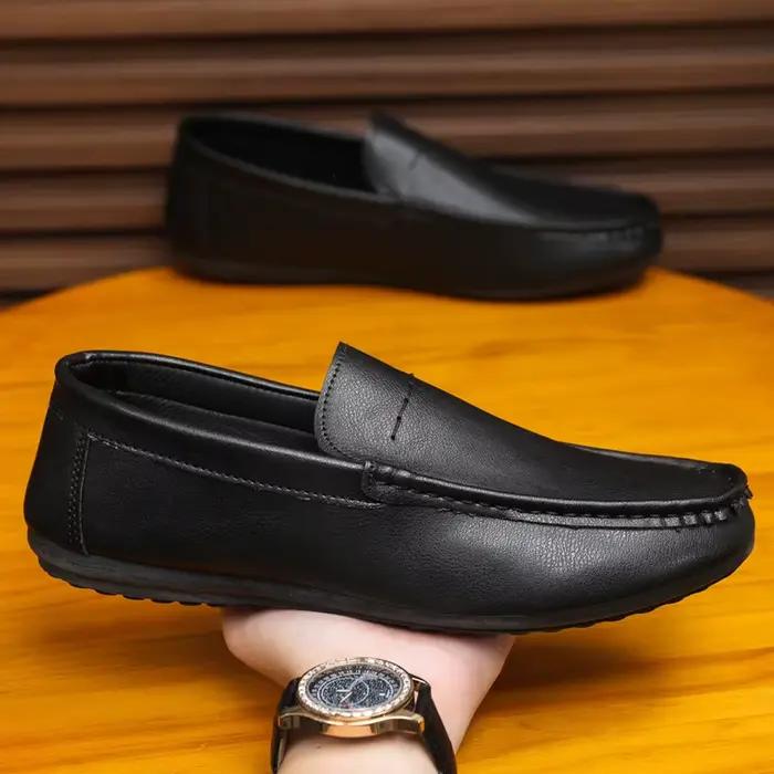 Chaussures bateau pour hommes 2026 – Mocassins respirants en cuir véritable