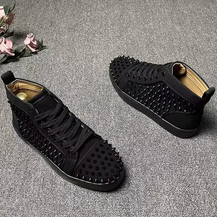 Marque italienne designer hommes bottes de luxe mode rivets chaussures scène discothèque vache daim cuir botte noir élégant cheville botas