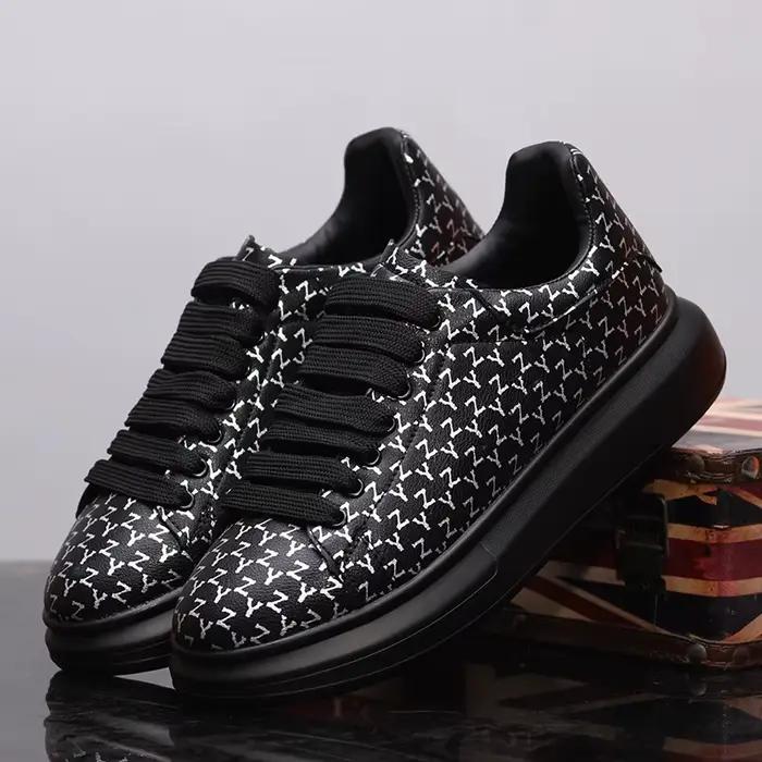Baskets Blanches à Semelles Optiques Polyvalentes pour Homme et Femme