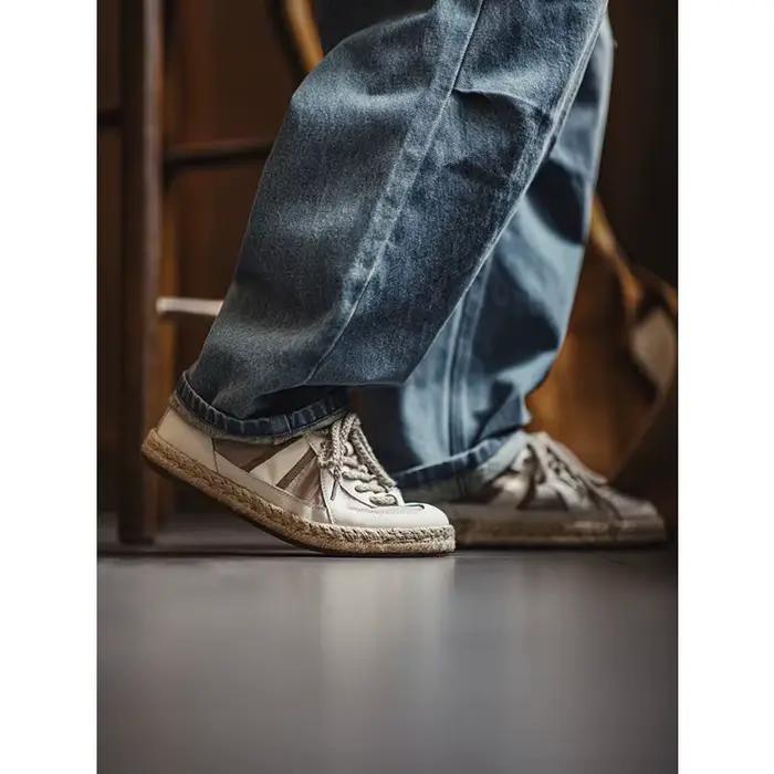 Chaussures de sport MADEN pour homme, baskets tissées respirantes, chaussures de pêcheur polyvalentes, confortables pour l'été et le printemps