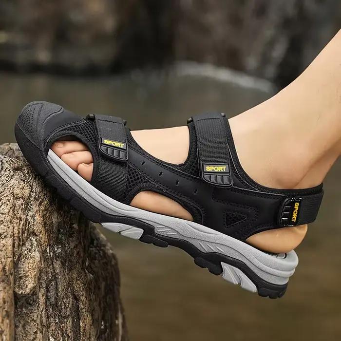 Sandales homme en caoutchouc et toile pour plage et ville élégantes et durables pour hommes occasions spéciales et tenues de plage