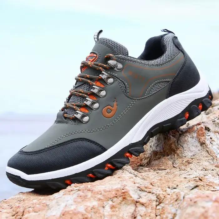 Chaussures de randonnée imperméables ZZXJYWFZD pour homme, polyester, lycra, semelles EVA et TPU, confort maximal pour randonnée, jogging, camping, course à pied, marche et rencontres