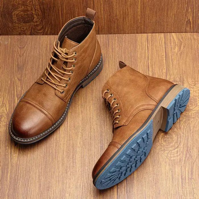 Bottes de rinçage en cuir pour hommes