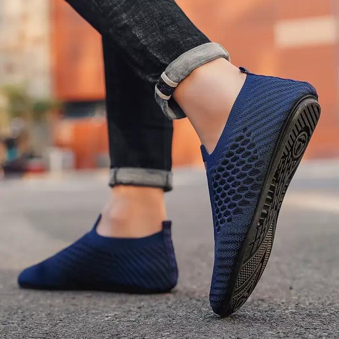 Mocassins Hommes Décontractés Fond Mince Chaussures Plates Respirantes Antidérapantes Occasions Spéciales