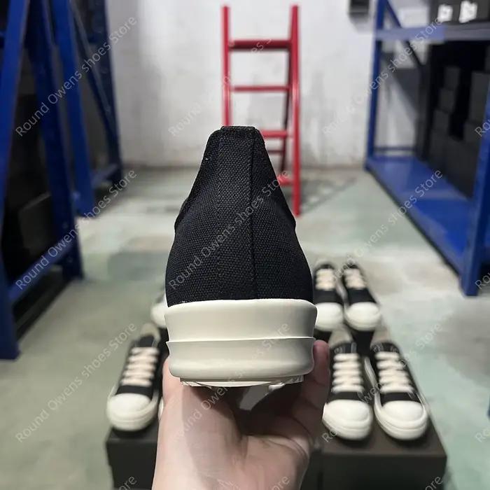 Chaussures décontractées hommes toile basse qualité Ro à lacets semelle épaisse respirant luxe concepteur classique formateurs femmes baskets plates