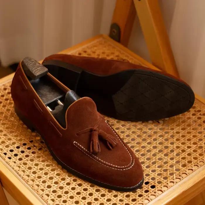 Mocassins en daim de vache pour hommes décontractés She ERA pointures 37-47 printemps automne ocassions multiples polyvalents