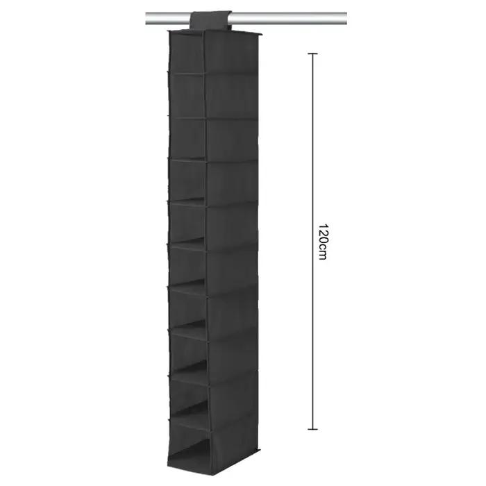 Étagère à chaussures suspendue à 10 couches au-dessus de la porte, organisateur pliable, placard, garde-robe, gain de place, cintre de rangement pour chaussures et chapeaux