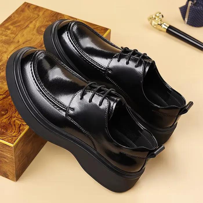 Chaussures à plateforme à grande tête pour hommes