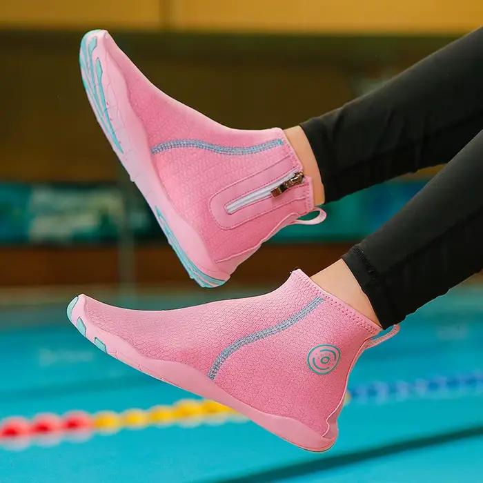 Chaussures d'eau hautes pour hommes et femmes, chaussettes de plongée, sandale de plage, pieds nus, natation, natation, proximité, pataugeoire, rencontre, fitness, surf, pêche