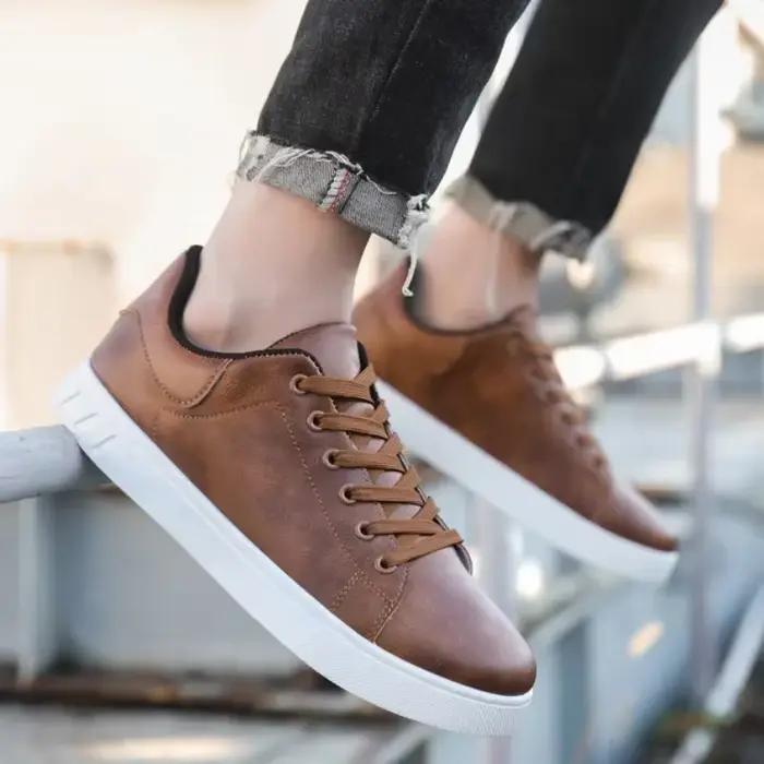 Mocassins en cuir style britannique pour hommes
