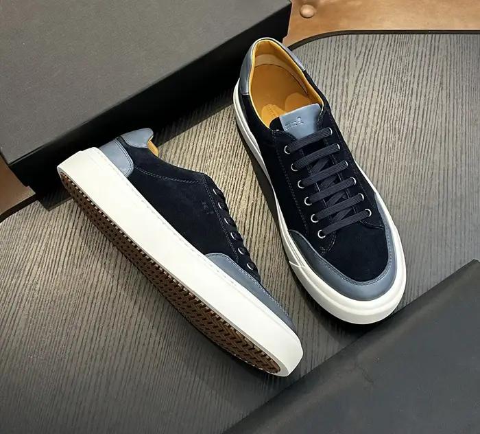 OECHSLI chaussures peau de vache daim 2025 nouvelle broderie mode qualité affaires véritable cuir mouvement hommes européen grande taille 38-47