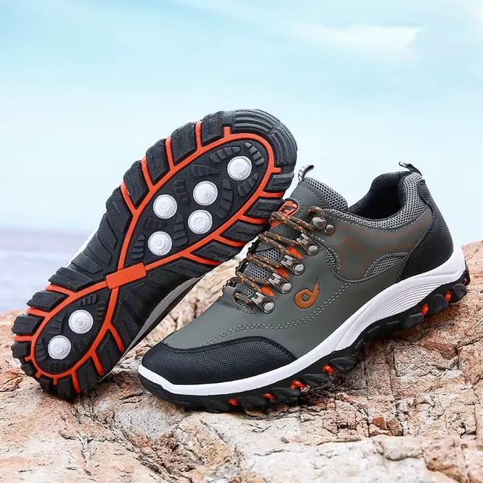 Chaussures de randonnée imperméables ZZXJYWFZD pour homme, polyester, lycra, semelles EVA et TPU, confort maximal pour randonnée, jogging, camping, course à pied, marche et rencontres