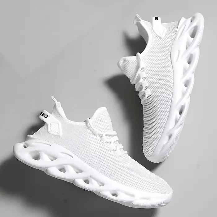 Hommes chaussures de Sport décontractées respirant léger baskets en plein air maille noir