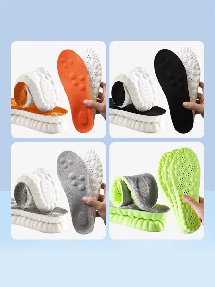 Semelles intérieures de Sport en Latex, coussinets de chaussures souples à haute élasticité, orthopédiques, respirantes, déodorantes, coussin d'absorption des chocs, Support de voûte plantaire