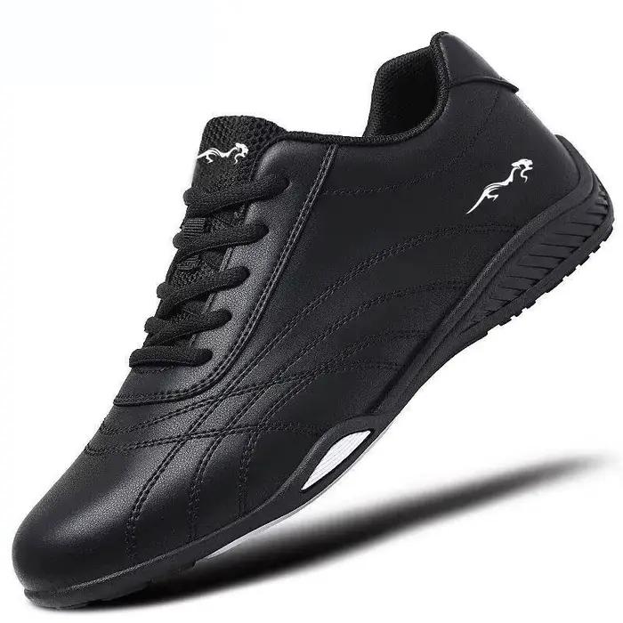Chaussures de loisir à la mode en cuir pour hommes, baskets de sport pour hommes, imprimés d'animaux de styliste, taille de chaussure Tenis plus petite que normale, 2024