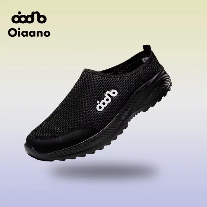 Oiaano 36-47 homme sandales sans lacet baskets décontractées femmes noir pantoufles été dos ouvert respirant en plein air marche chaussures de pêche