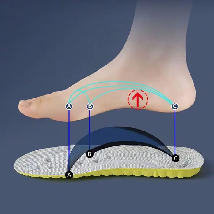 Semelles intérieures de Sport en Latex à haute élasticité, 1 paire/2 paires/4 paires, coussinets de chaussures souples, Support de voûte plantaire, semelles orthopédiques, semelle intérieure déodorant