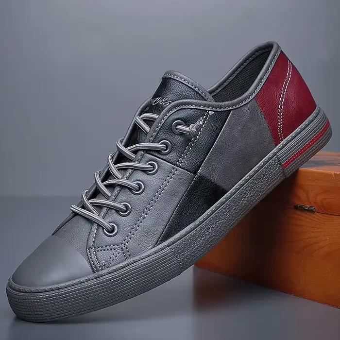 Hommes mocassins en cuir automne respirant hommes chaussures décontractées de luxe concepteur à lacets mâle chaussures de conduite baskets confortables 21806