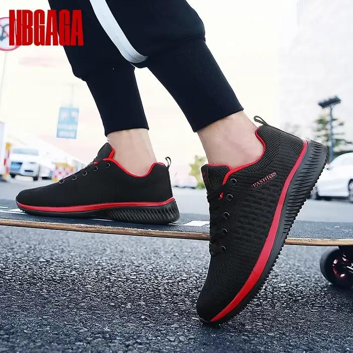 Chaussures de course légères et respirantes pour hommes, baskets athlétiques antidérapantes, confortables, pour la marche, le Jogging, le sport