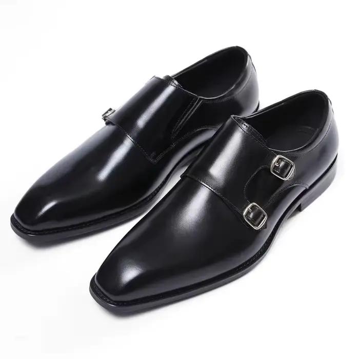 Chaussures à boucle Style Derby pour hommes
