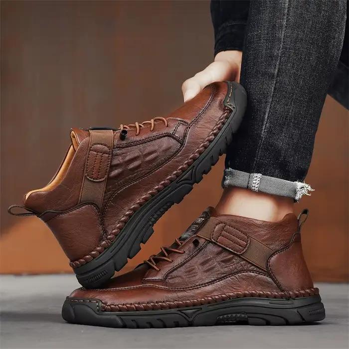 Bottines cousues à la main pour hommes