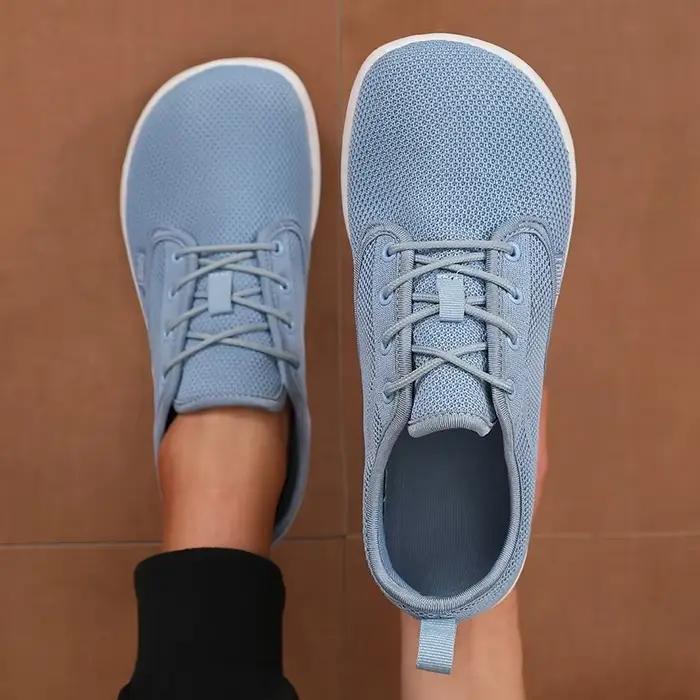 Chaussures d'été Materswe pour hommes baskets bleues en maille respirante confortables et décontractées pour sport et loisirs