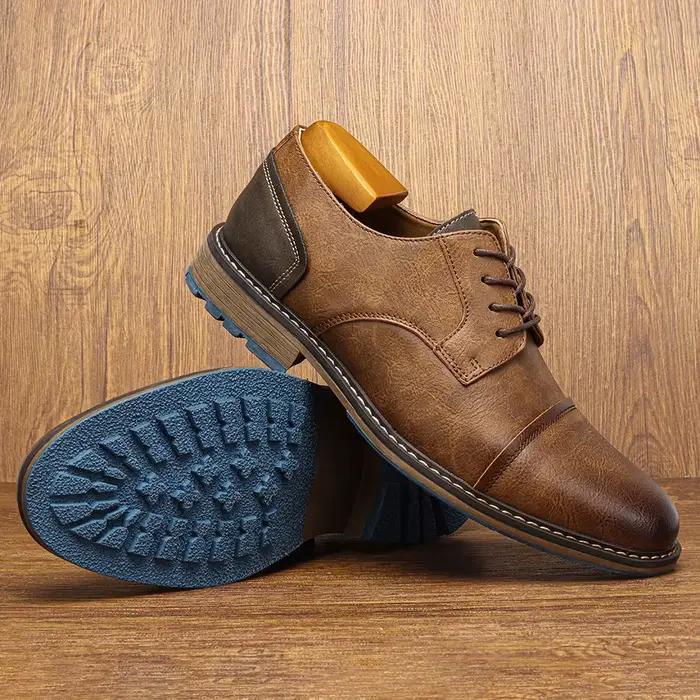 Chaussures Derby décontractées rétro pour hommes