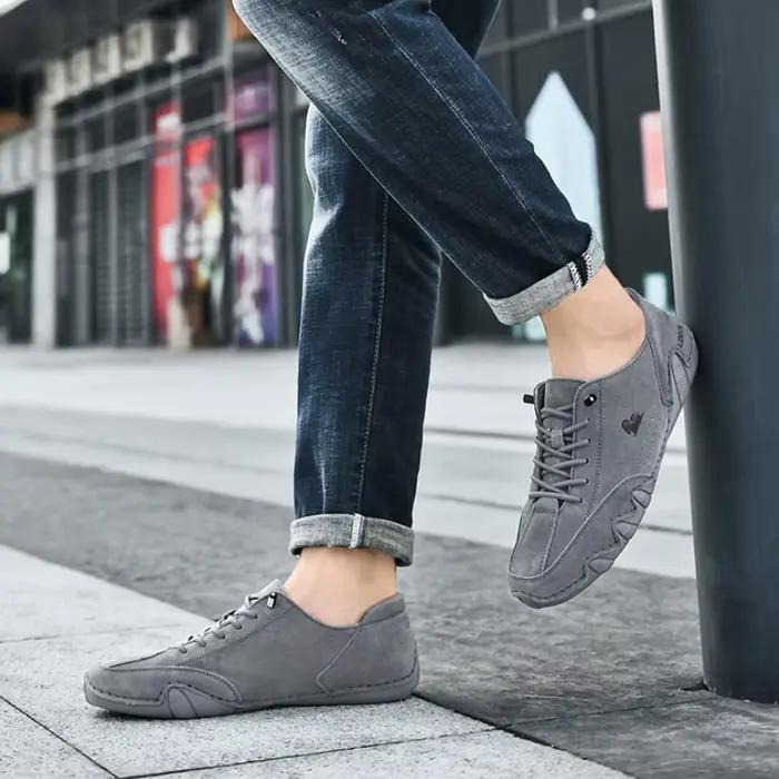 Chaussures décontractées en cuir pour hommes