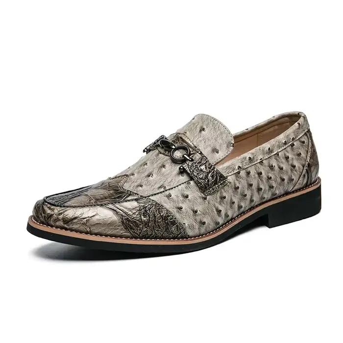 Chaussures en cuir de marque italienne pour hommes