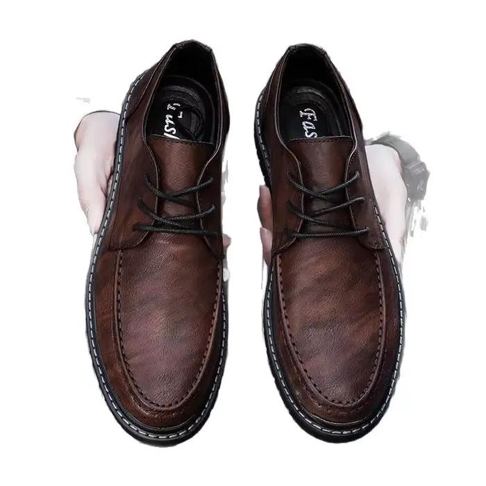 Chaussures en cuir décontractées pour hommes