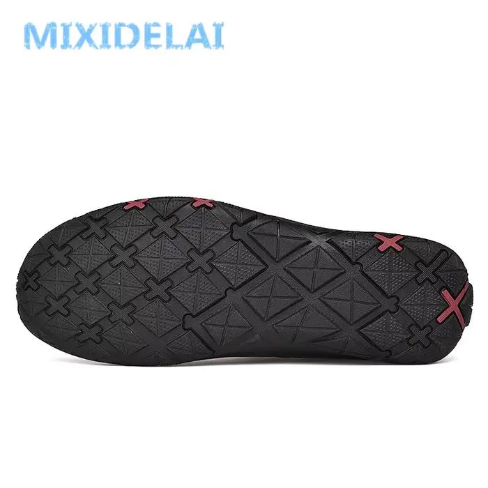 Mocassins en cuir véritable pour hommes