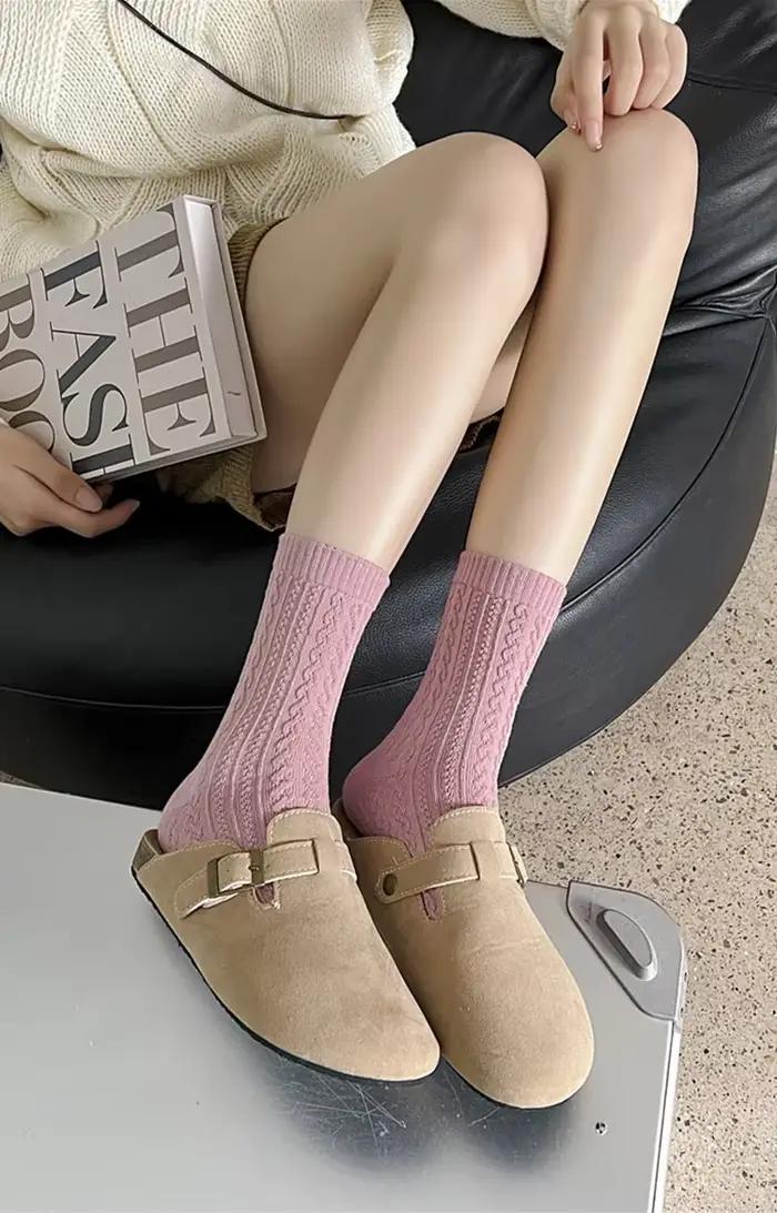 Mules Boston en daim avec semelle en liège pour femmes et hommes, chaussures zuecos confortables et soutien de la voûte plantaire pour diverses occasions