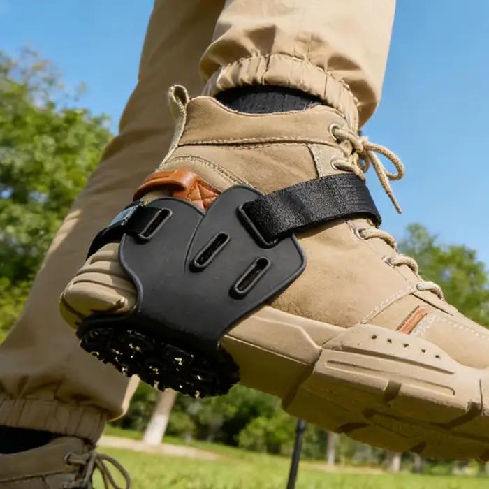 Crampons à 9 pointes antidérapants pour chaussures, idéaux pour la marche hivernale, la course, la randonnée, l'escalade et les travaux en extérieur sur toiture
