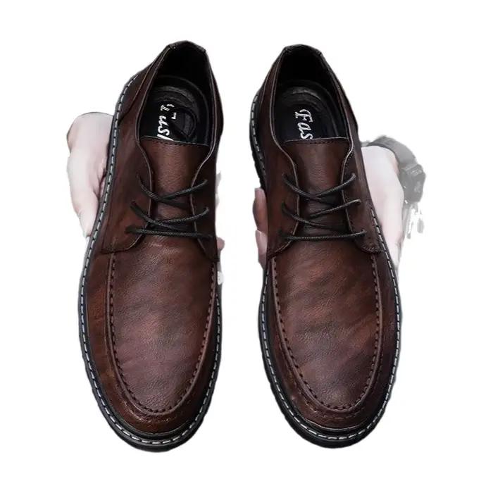 Chaussures en cuir décontractées pour hommes