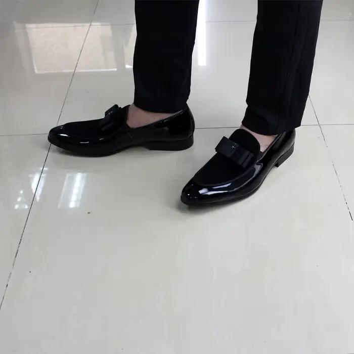 Mocassins de Luxe en Cuir Verni et Daim pour Homme