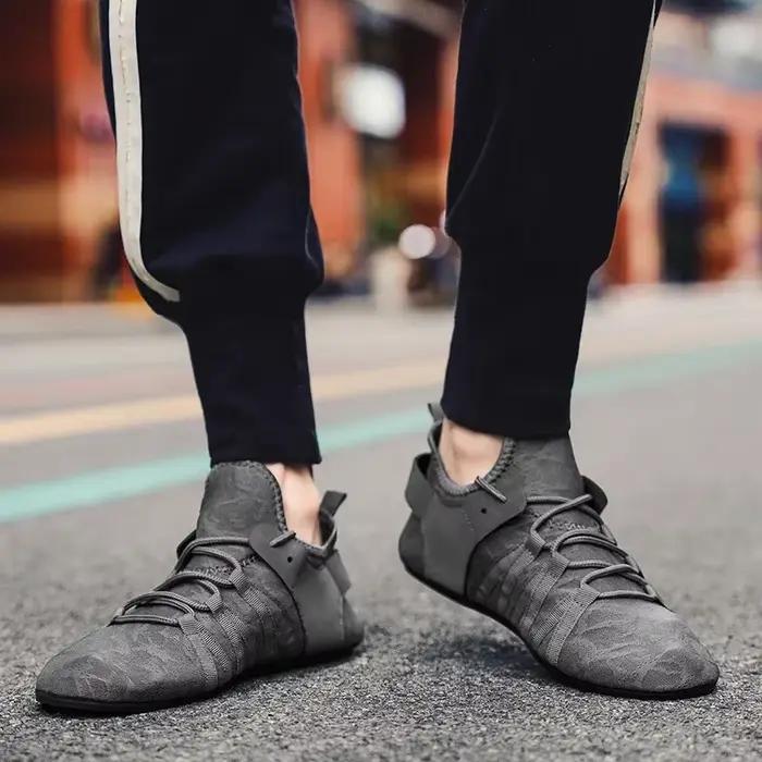 YRZL Mocassins pour hommes Chaussures antidérapantes Légères Confortables Couleur unie