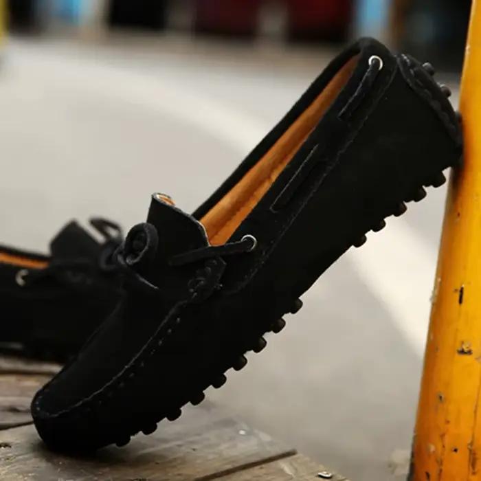 Taille 38-49 luxe hommes mocassins mocassins souples chaussures d'été homme haute qualité hommes chaussures décontracté daim véritable cuir conduite appartements