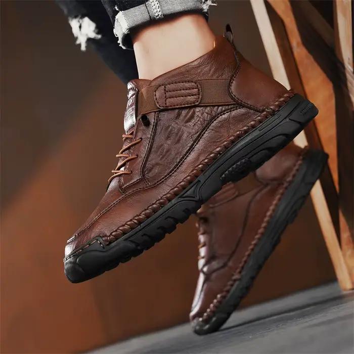 Bottines cousues à la main pour hommes